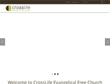 Tablet Screenshot of crosslifeefc.org